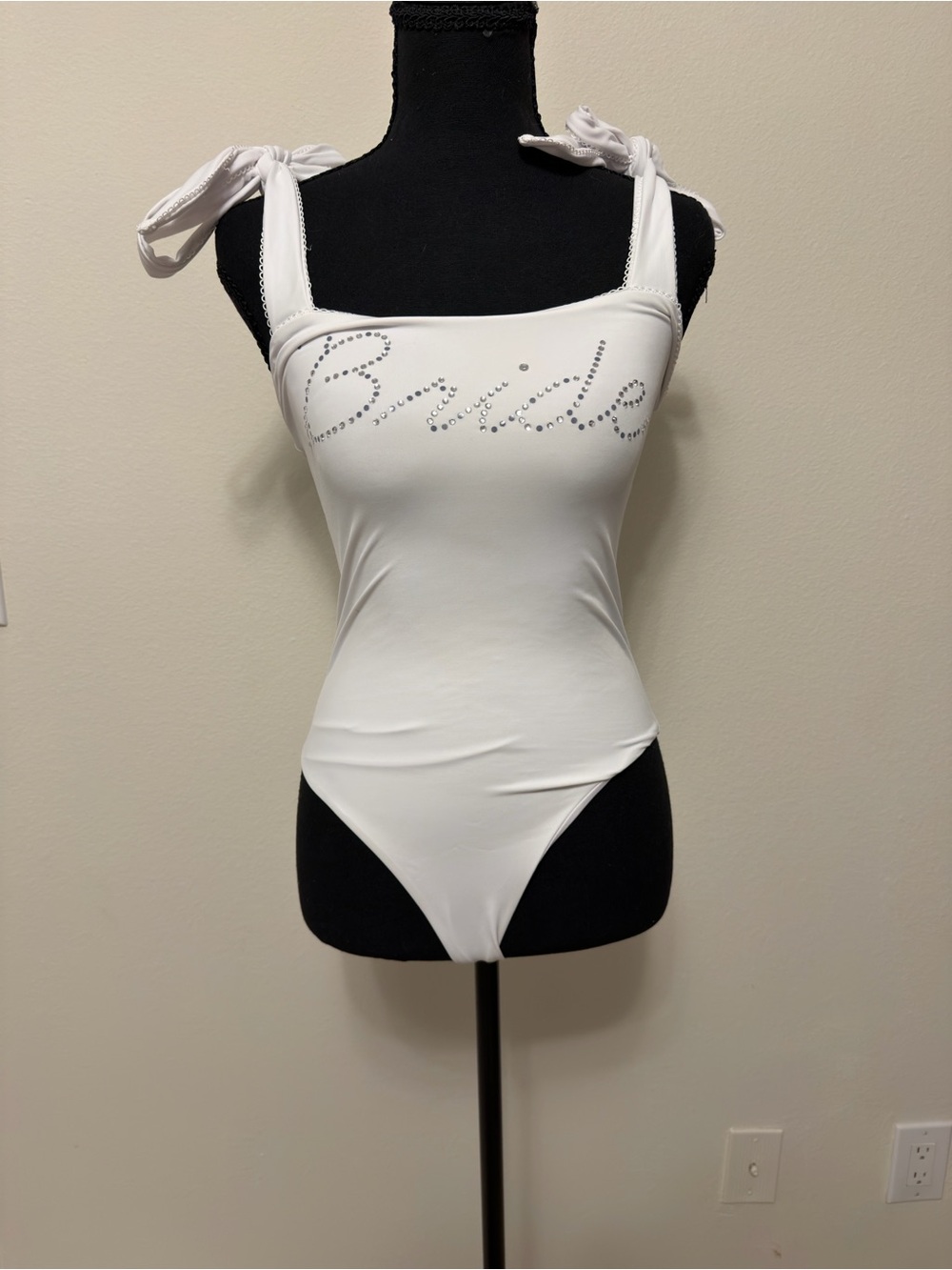 Beach Riot White 'Bride' Tie-Shoulder One-Piece